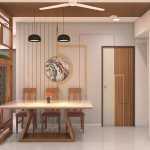 Living Room in 3 BHK Apartment at Sheth Auris Serenity Tower 3, Malad West – for Sale