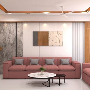 Living Room in 3 BHK Apartment at Sheth Auris Serenity Tower 3, Malad West – for Sale