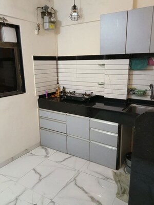 Kitchen in 1 RK Apartment at Adarsh Nagar CHS Worli, Worli – for Rent