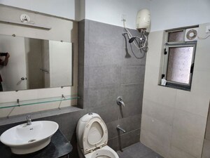 Bathroom in 3 BHK Apartment at The Meadows, Near Vaishno Devi Circle On Sg Highway – for Rent