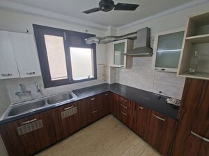 Kitchen in 3 BHK Builder Floor at Kailash Colony – for Rent