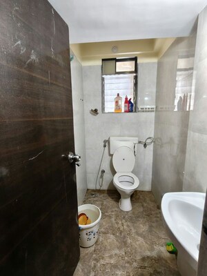 Bathroom in 2 BHK Apartment at Madhav Palacia, Ghodbunder Road – for Rent