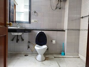 Bathroom in 3 BHK Builder Floor at Nehru Enclave – for Rent