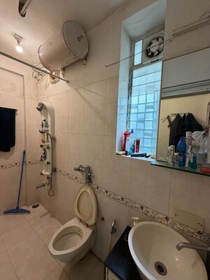 Bathroom in 1 BHK Apartment at Bandra West – for Rent