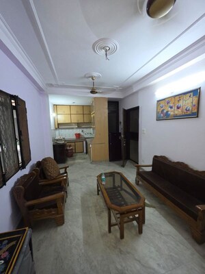 Living Room in 2 BHK Builder Floor at Mehrauli – for Rent