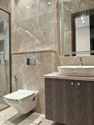 Bathroom in 3 BHK Builder Floor at East Of Kailash – for Sale