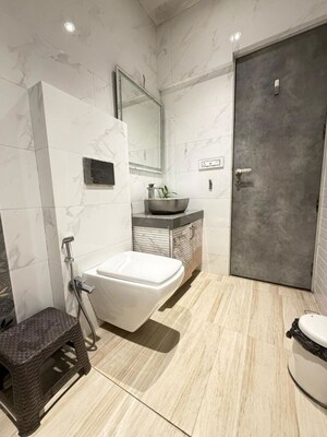 Bathroom in 3 BHK Apartment at Tarapore Gardens, Andheri West – for Rent