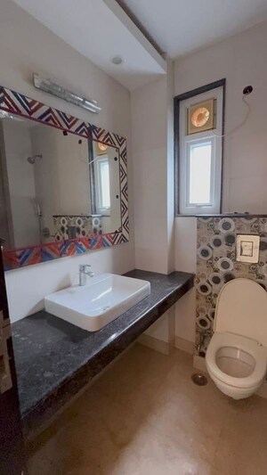 Bathroom in 3 BHK Builder Floor at Kalkaji – for Rent