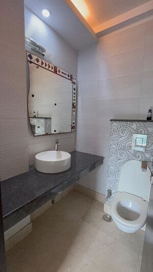 Bathroom in 3 BHK Builder Floor at Kalkaji – for Rent