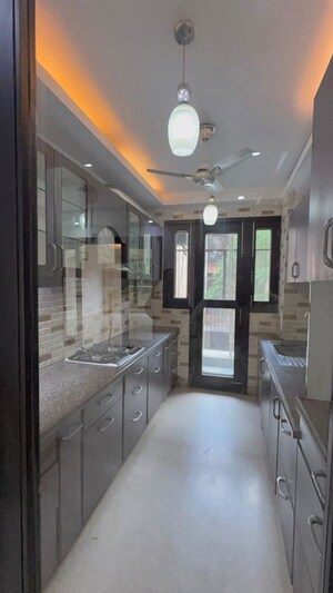 Kitchen in 3 BHK Builder Floor at Kalkaji – for Rent