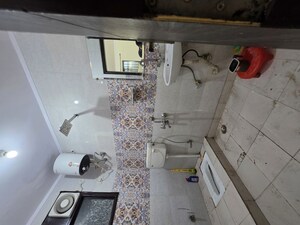 Bathroom in 2 BHK Builder Floor at Chattarpur – for Rent