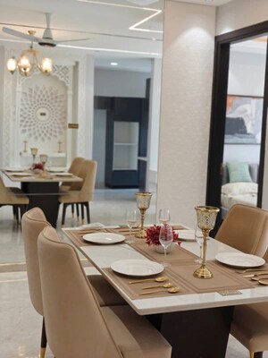 Dining area in 3 BHK Builder Floor at Smart World Orchard, Sector 61 – for Sale