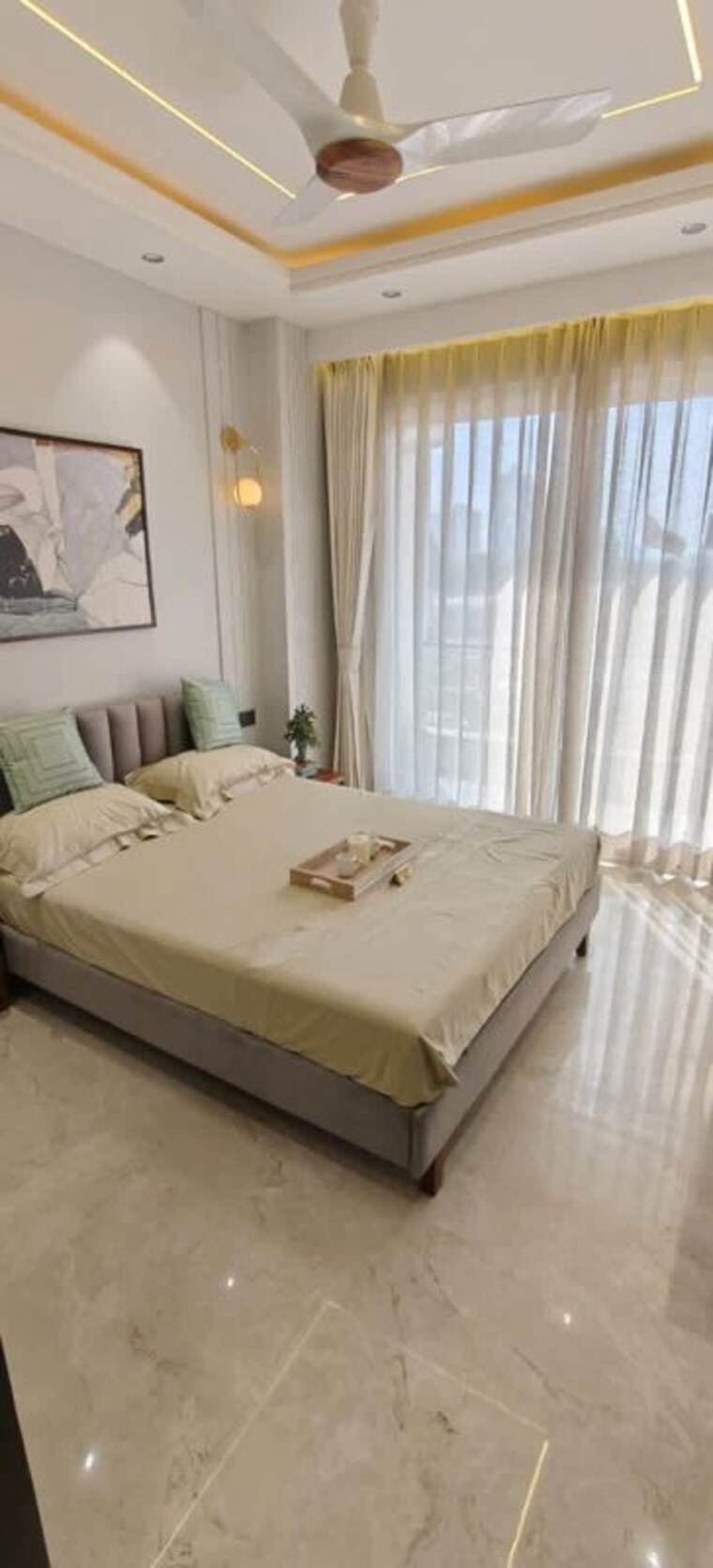 Master Bedroom, smart-world-orchard 3 Bedroom 1595 Sq.Ft. Builder Floor In Sector 61 Gurgaon 9264600