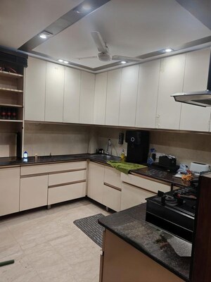 Kitchen in 3 BHK Builder Floor at Hemkunt Colony – for Rent