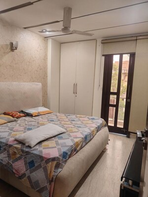 Bedroom in 3 BHK Builder Floor at Hemkunt Colony – for Rent