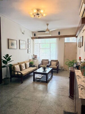 Living Room in 3 BHK Builder Floor at Jasola – for Sale