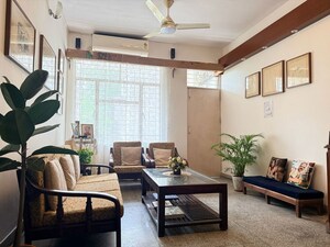 Living Room in 3 BHK Builder Floor at Jasola – for Sale