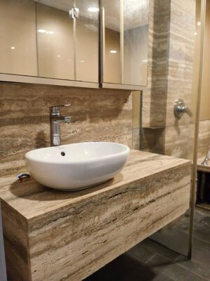 Bathroom in 3 BHK Apartment at Lodha New Cuffe Parade, Wadala – for Rent