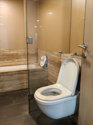 Bathroom in 3 BHK Apartment at Lodha New Cuffe Parade, Wadala – for Rent