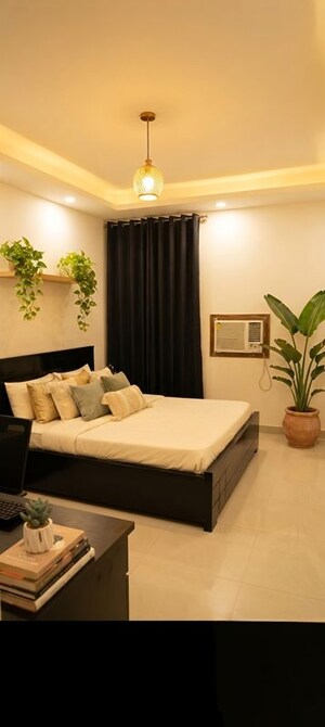 Bedroom in 3 BHK Builder Floor at Mohit House, Sushant Lok I – for Rent