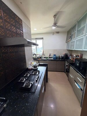 Kitchen in 3 BHK Apartment at Mount Mary Bandra, Bandra West – for Rent