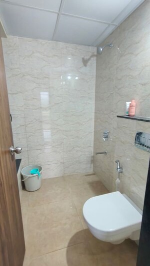 Bathroom in 3 BHK Apartment at Shapoorji Pallonji Joyville Hinjewadi, Hinjewadi – for Rent