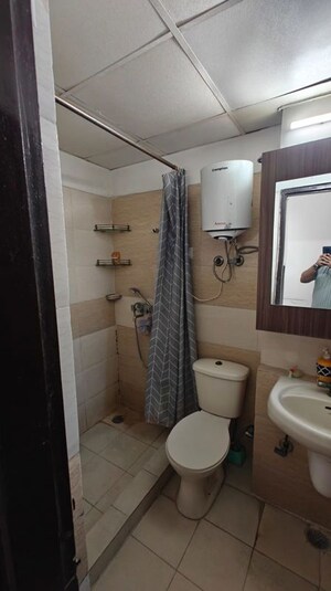Bathroom in 3 BHK Apartment at Himalaya Tanishq, Raj Nagar Extension – for Rent