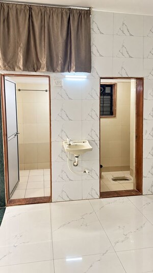 Bathroom in 1.5 BHK Apartment at Sai Sawali Tower, Nalasopara West – for Sale