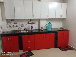 Kitchen in 1 BHK Builder Floor at Khirki Extension – for Rent