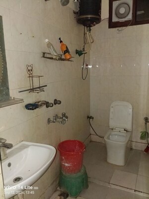 Bathroom in 2 BHK Builder Floor at Panchsheel Vihar – for Rent