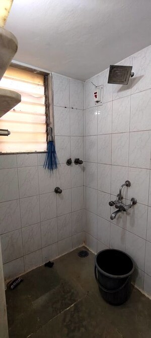 Bathroom in 1 BHK Apartment at Akruti Matoshree Kripa, Bhandup East – for Rent