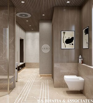 Bathroom in 2 BHK Apartment at Meenal Balmukund Residency, Raj Nagar Extension – for Rent