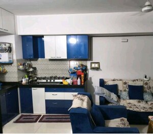 Living Room in 1 BHK Apartment at Lodha Crown Quality Homes, Majiwada – for Sale