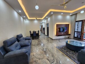 Living Room in 3 BHK Apartment at Royal Ton, Richmond Town – for Rent