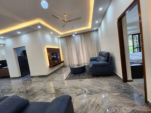 Living Room in 3 BHK Apartment at Royal Ton, Richmond Town – for Rent