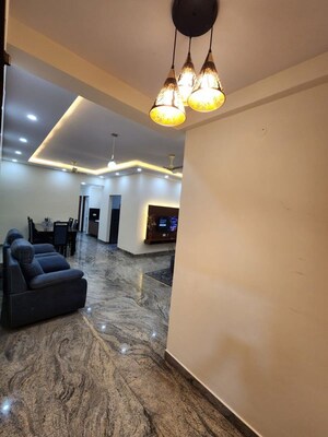 Living Room in 3 BHK Apartment at Royal Ton, Richmond Town – for Rent