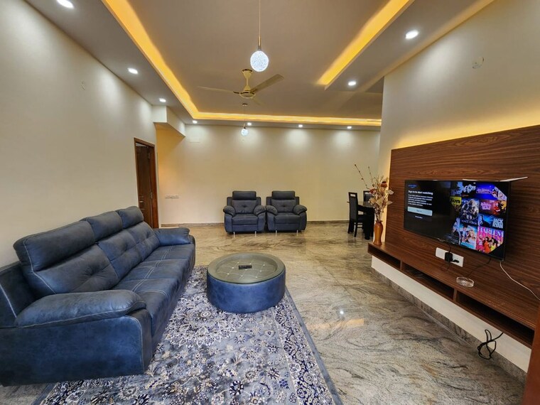 Living Room, royal-ton 3 Bedroom 2200 Sq.Ft. Apartment In Richmond Town Bangalore 10673043