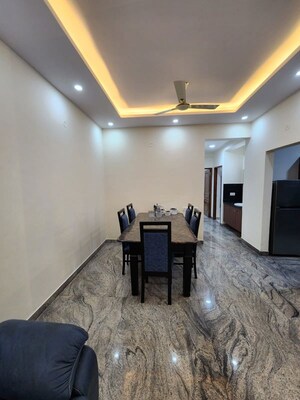 Living Room in 3 BHK Apartment at Royal Ton, Richmond Town – for Rent