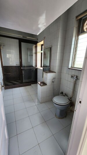Bathroom in 3 BHK Apartment at Kanakia Levels, Malad East – for Rent