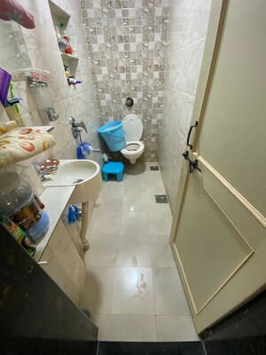 Bathroom in 2 BHK Apartment at Spring Fields Apartment, Kothrud – for Rent
