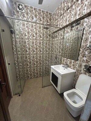 Bathroom in 3 BHK Builder Floor at East Of Kailash – for Rent