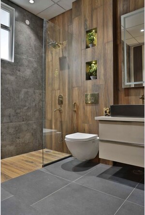 Bathroom in 3 BHK Apartment at Trishla City, Patiala Road – for Rent