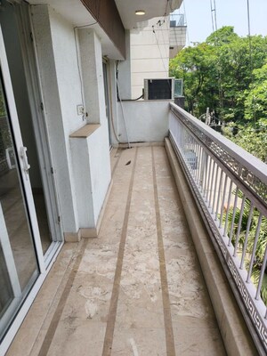 Balcony in 4 BHK Builder Floor at Panchsheel Enclave – for Sale