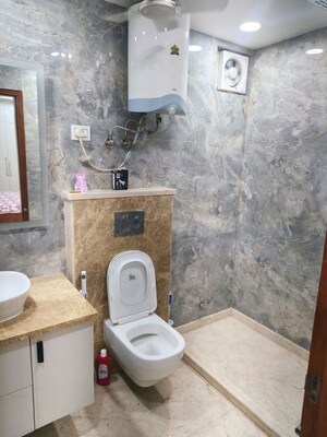 Bathroom in 4 BHK Builder Floor at Panchsheel Enclave – for Sale