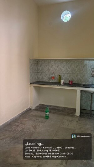 Bathroom in 1 RK Independent House at Balliwala – for Rent