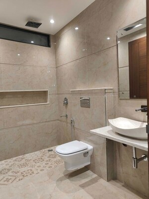 Bathroom in 3 BHK Builder Floor at Sector 21 – for Rent