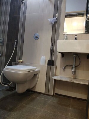 Bathroom in 2 BHK Apartment at Fenklin Belleza, Ghodbunder Road – for Rent