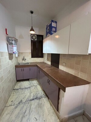 Kitchen in 1 BHK Builder Floor at Freedom Fighters Enclave – for Rent