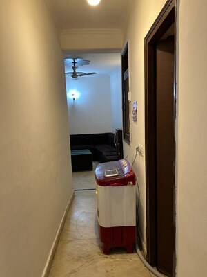Building Lobby in 1 BHK Builder Floor at Freedom Fighters Enclave – for Rent