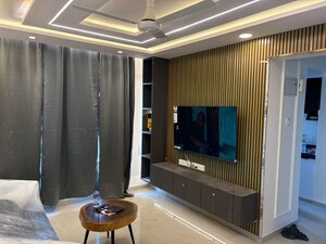 Living Room in 1 BHK Apartment at Lodha Splendora, Ghodbunder Road – for Rent